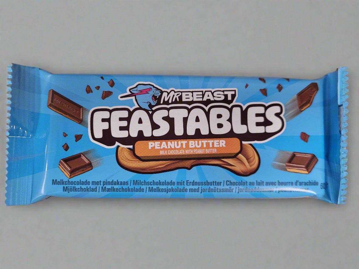 Mr Beast FEASTABLES Peanut Butter 60g Bar